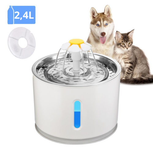 Fonte Elétrica Bebedouro Para Gatos LED 2.4 Litros